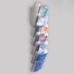 [50510] SET 6 VASCHETTE PORTARIVISTE A4 DA PARETE STK6