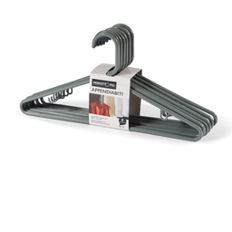 [82975] Set 8 Appendini in plastica grigio cenere Zeta