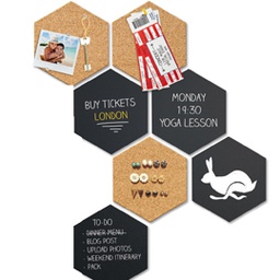 [80262] Set LAVAGNE DA PARETE Wall Hexagon Securit