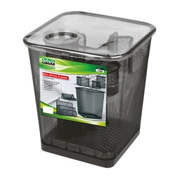 [58003] Set scrivania 6 accessori in rete metallica nero 1426 LEBEZ