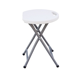 [91682] Sgabello pieghevole in HDPE bianco Horeca