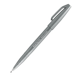 [94281] Sign Pen Brush grigio Pentel