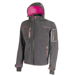 [97982] Softshell donna Space Lady grigio-fucsia Taglia M U-power