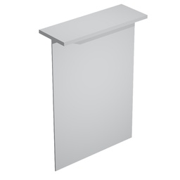 [76801] SOPRALZO RECEPTION per SCRIVANIE da 80cm GRIGIO - EASY