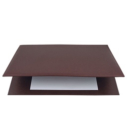 [38900] SOTTOMANI DOPPIO IN SIMILPELLE 48X32CM ART.2190 MARRONE City Time