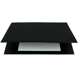 [27232] SOTTOMANI DOPPIO IN SIMILPELLE 48X32CM ART.2190 NERO City Time