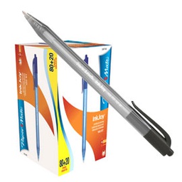 [73371] Special pack 80+20 penna sfera scatto INKJOY Stick 100RT 1,0mm nero PAPERMATE