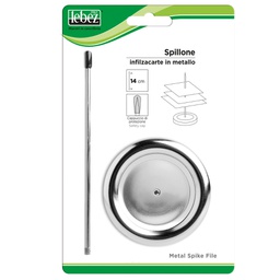 [25919] SPILLONE INFILZACARTE METALLO C/CAPPUCCIO ART.93