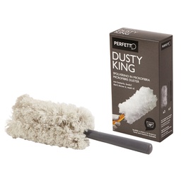 [74081] SPOLVERINO Microfibra + 3 RICAMBI Dusty King PERFETTO