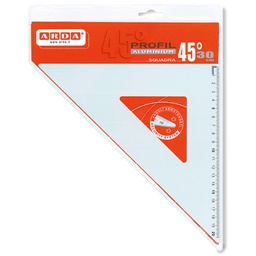 [34891] SQUADRA PROFIL ALLUMINIO 45  30CM ARDA