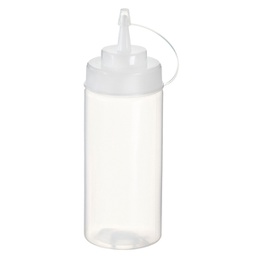 [96595] Squeeze bottle trasparente per salse 500ml Leone