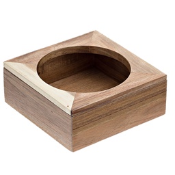 [91103] Supporto caraffa in bamboo 20x20x8cm naturale Leone