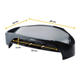 [80647] SUPPORTO MONITOR C/VASCHETTA E SCOMPARTI 8020801 FELLOWES