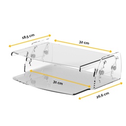 [88490] Supporto monitor regolabile Clarity - Fellowes