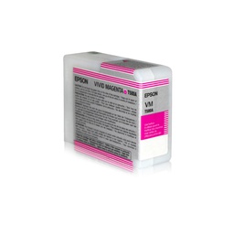 [EPST580A00] TANICA INCHIOSTRO A PIGMENTI EPSON ULTRACHROME K3 VIVID-MAGENTA (80ML.