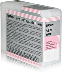 [EPST580B00] TANICA INCHIOSTRO A PIGMENTI EPSON ULTRACHROME K3 VIVID-MAGENTA CHIARO (80ML.