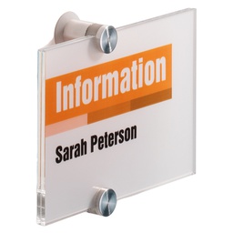 [57345] TARGA PER PORTE/PARETI CRYSTAL SIGN 148X105MM DURABLE