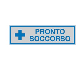 [77185] TARGHETTA ADESIVA 165x50mm PRONTO SOCCORSO