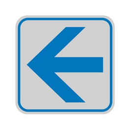 [77210] TARGHETTA ADESIVA 82x82mm con PITTOGRAMMA FRECCIA