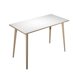 [92492] Tavolo alto 160x80xH105cm Rovere/Bianco Woody