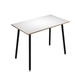 [92441] Tavolo alto 180x80xH105cm Nero/ Bianco Skinny Metal