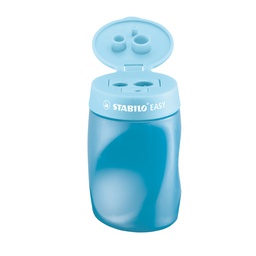 [79896] TEMPERAMATITE EASY 3 FORI C/CONTENITORE ERGONOMICO BLU PER DESTRIMANI STABILO