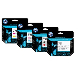 [HPCE017A] TESTINA DI STAMPA DESIGNJET HP 771 NERO MATTE / RED CROMATIC