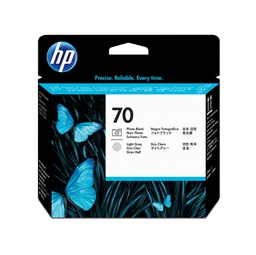 [HPC9407A] TESTINA DI STAMPA HP 70, NERO FOTOGRAFICO E GRIGIO CHIARO