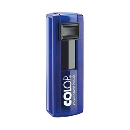 [80451] Timbro Pocket Stamp Plus 20 14x38mm 4righe autoinchiostrante blu COLOP