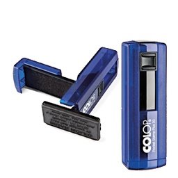 [80455] Timbro Pocket Stamp Plus 30 18x47mm 5righe autoinchiostrante blu COLOP