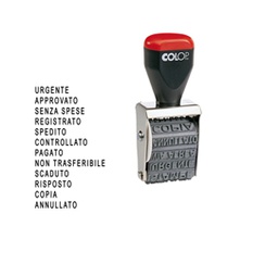 [38134] Timbro POLINOMIO 04000W 12 diciture 4mm COLOP