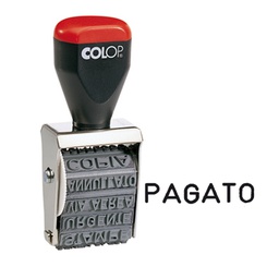 [38134] Timbro POLINOMIO 04000W 12 diciture 4mm COLOP