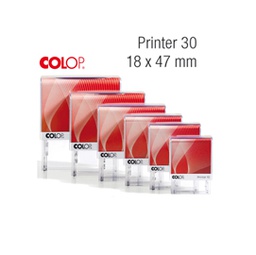 [48001] Timbro Printer 30 G7 autoinchiostrante 18x47mm 5 righe COLOP