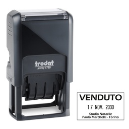 [86978] Timbro Printy 4750 4.0 41x24mm testo personalizz. autoinch. TRODAT