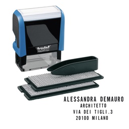 [45303] Timbro Printy Typo 4.0 autocomponibile 4912 47x18mm 4 righe TRODAT