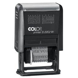 [48010] Timbro S220/W polinomio 12diciture 4mm autoinchiostrante COLOP