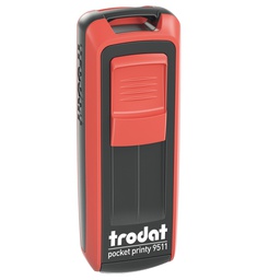 [90216] Timbro tascabile Pocket Printy 9511 38x14mm personaliz.4 righ autoinch. TRODAT
