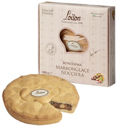[90857] Torta Bonissima marronglacE' nocciola 300gr - Loison