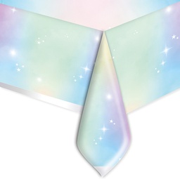 [94683] Tovaglia in plastica 140x270cm Soft Rainbow Big Party
