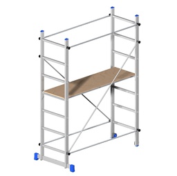 [80747] TRABATTELLO in ALLUMINIO 158x80cm - H210cm Superminio