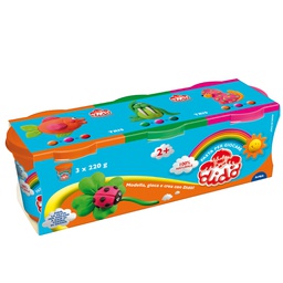 [51277] TRIS BARATTOLI DIDO' 220GR VERDE-ARANCIO-MAGENTA
