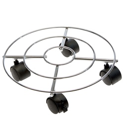[91935] Trolley portavaso in acciaio D 30cm