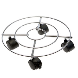 [91935] Trolley portavaso in acciaio D 30cm