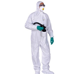 [73768] TUTA PROTEZ.DA RISCHIO CHIMICO DT115 Tg. XL bianco MONOUSO