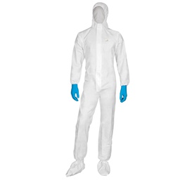[73768] TUTA PROTEZ.DA RISCHIO CHIMICO DT115 Tg. XL bianco MONOUSO