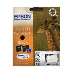 [EPST07114H10] TWIN PACK 2 CARTUCCE NERO EPSON DURABRITE ULTRA ALTA CAP. BLISTER RS