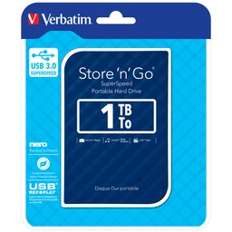 [VERB53200] UBS PORTATILE STORE 'N' GO 1TB USB 3.0 BLUE (9.5MM DRIVE