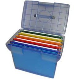 [49405] VALIGETTA ARIANNA BLU TRASLUCIDO + 5 CARTELLE JOKER COLOR INT.33