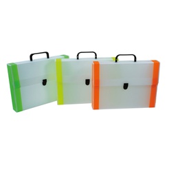 [73890] VALIGETTA POLIONDA dorso FLUO 28x38cm dorso 5cm RI.PLAST