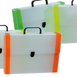 [73890] VALIGETTA POLIONDA dorso FLUO 28x38cm dorso 5cm RI.PLAST